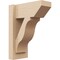 Ekena Millwork 6-in W x 12-in D x 16-in H Funston Slat Rough Cedar Woodgrain TimberThane Outlooker, Primed Tan OUTUR060X12X16FST24RCPR - alternate 1